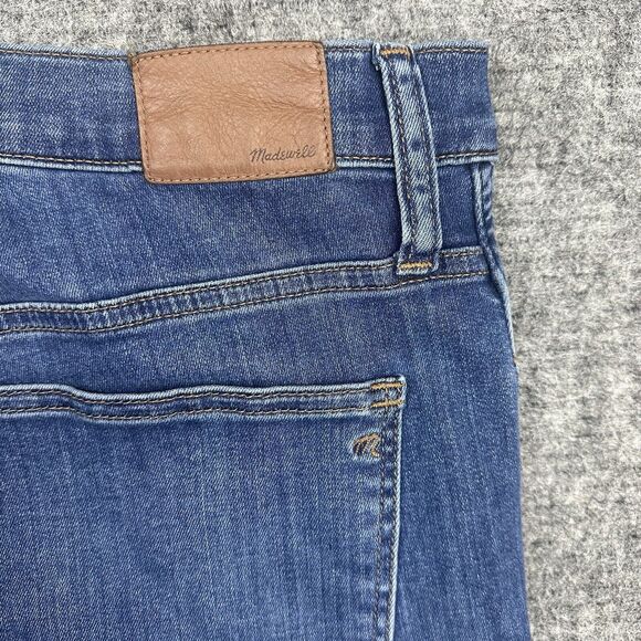 Madewell Jeans Women 32 Blue Skinny 10 inch High-Rise Tapered Stretch Brinville - Picture 14 of 14